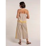 Brakeburn Fernanda Cropped Wide Leg Beach Pants - Multi-Coloured - Old Railway Line Garden Centre
