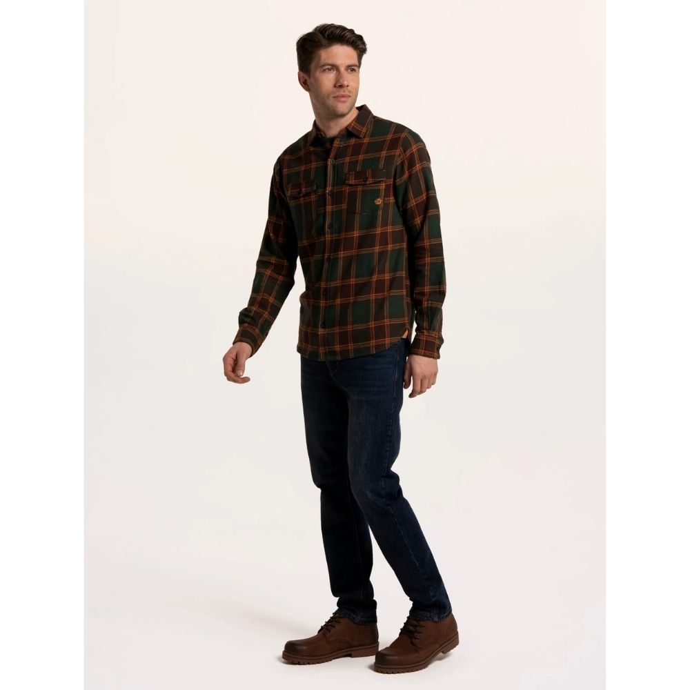 Brakeburn Finsbury Check Button Up Shirt - Green