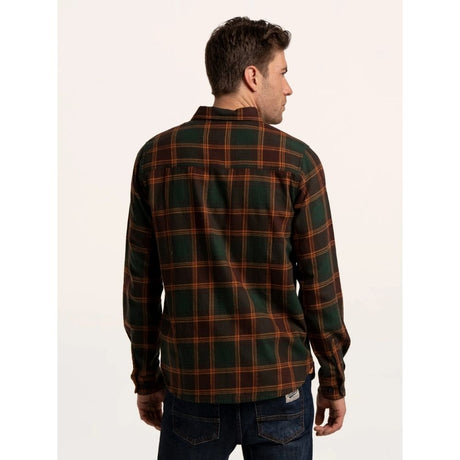 Brakeburn Finsbury Check Button Up Shirt - Green