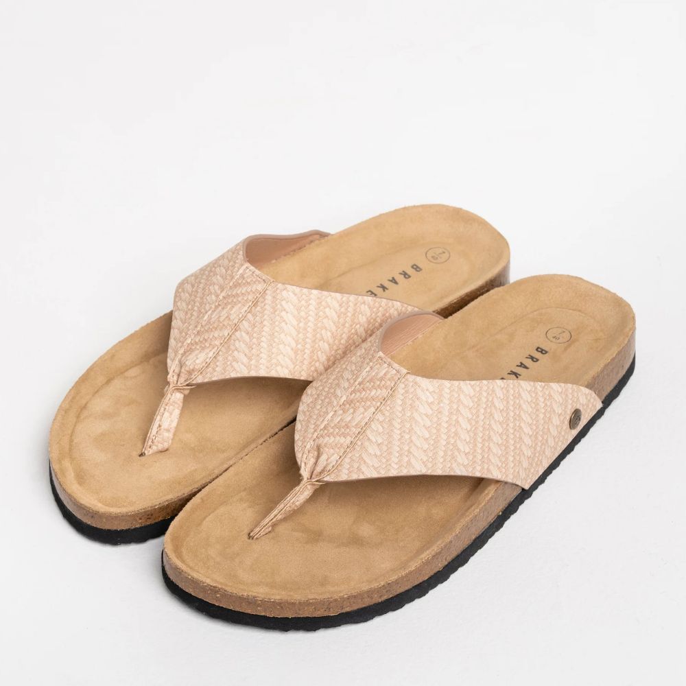 Brakeburn Fleet Women's Flip Flop - Cream