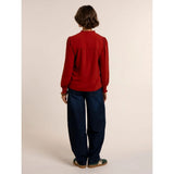 Brakeburn Lea Long Sleeve Blouse Top - Red