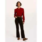 Brakeburn Lea Long Sleeve Blouse Top - Red