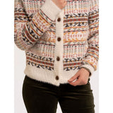 Brakeburn Gertrud Intarsia Knitted Cardigan - Multi-Coloured