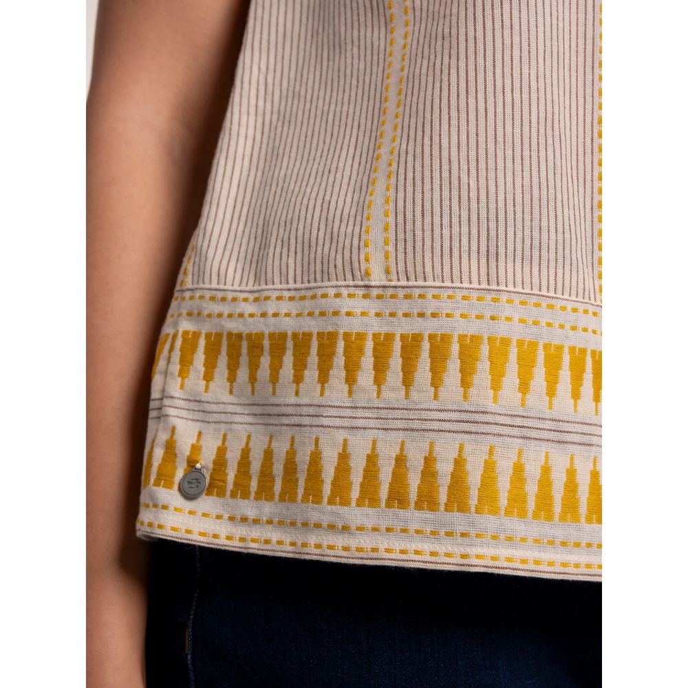 Brakeburn Haeun Vest - Cream