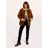 Brakeburn Hawthorn Faux Suede And Shearling Coat - Tan