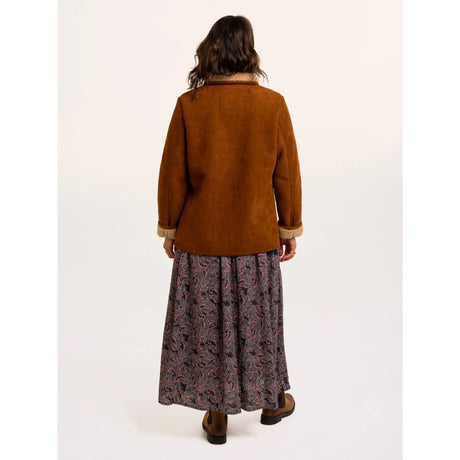 Brakeburn Hawthorn Faux Suede And Shearling Coat - Tan