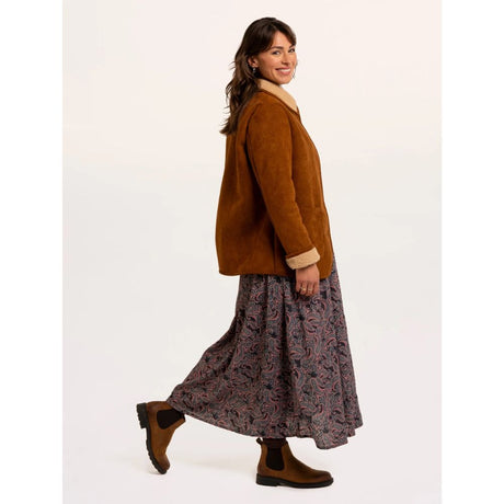 Brakeburn Hawthorn Faux Suede And Shearling Coat - Tan