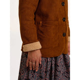 Brakeburn Hawthorn Faux Suede And Shearling Coat - Tan