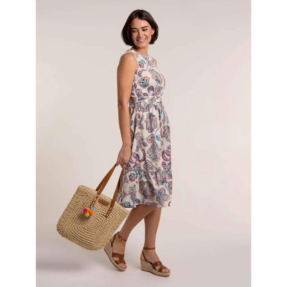 Brakeburn Ioanna Paisley Midi Dress - Multi-Coloured