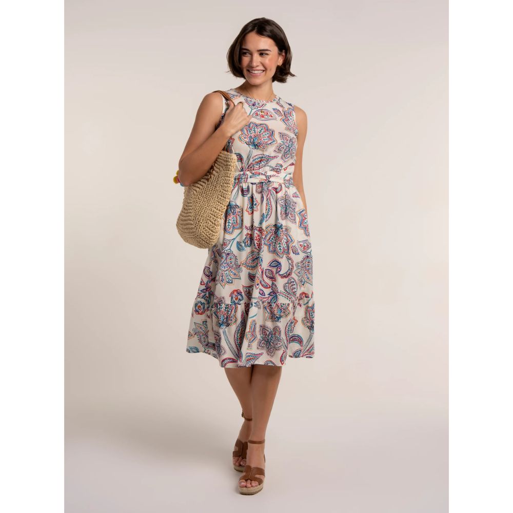 Brakeburn Ioanna Paisley Midi Dress - Multi-Coloured