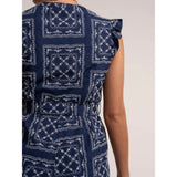 Brakeburn Izzy Embroidered Playsuit - Navy