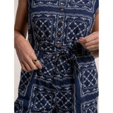 Brakeburn Izzy Embroidered Playsuit - Navy