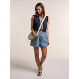 Brakeburn Jenny Sleeveless Jersey Blouse - Navy - Old Railway Line Garden Centre