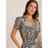 Brakeburn Katerina Jersey Maxi Dress - Navy