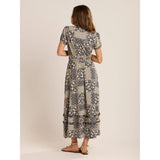 Brakeburn Katerina Jersey Maxi Dress - Navy