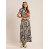 Brakeburn Katerina Jersey Maxi Dress - Navy