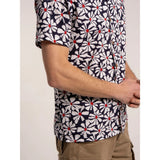 Brakeburn Mallaig Floral Printed Shirt - Blue