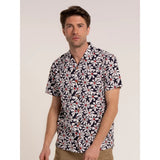 Brakeburn Mallaig Floral Printed Shirt - Blue - Old Railway Line Garden Centre
