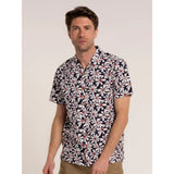 Brakeburn Mallaig Floral Printed Shirt - Blue