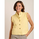 Brakeburn Mariposa Denim Waistcoat - Yellow