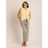 Brakeburn Mariposa Denim Waistcoat - Yellow