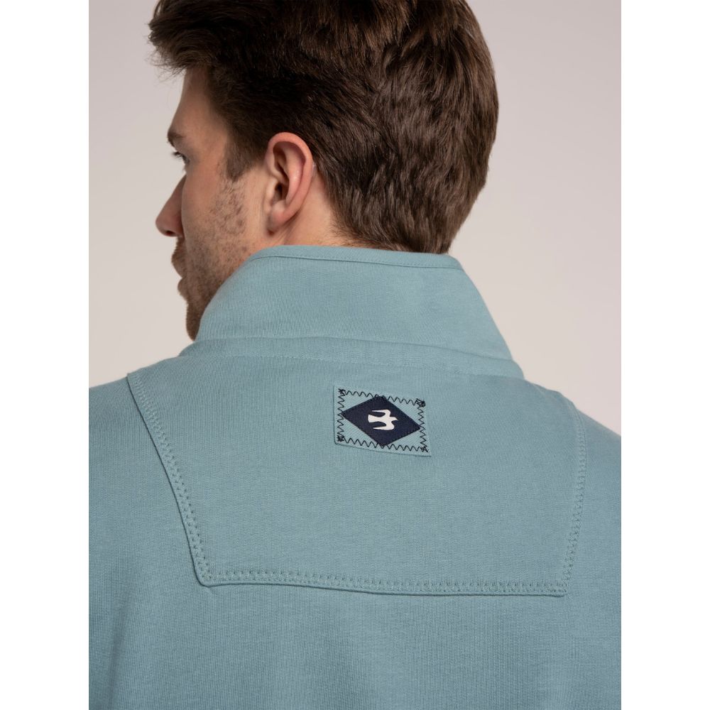 Brakeburn Matchams Quarter Zip Sweatshirt - Blue