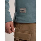 Brakeburn Matchams Quarter Zip Sweatshirt - Blue