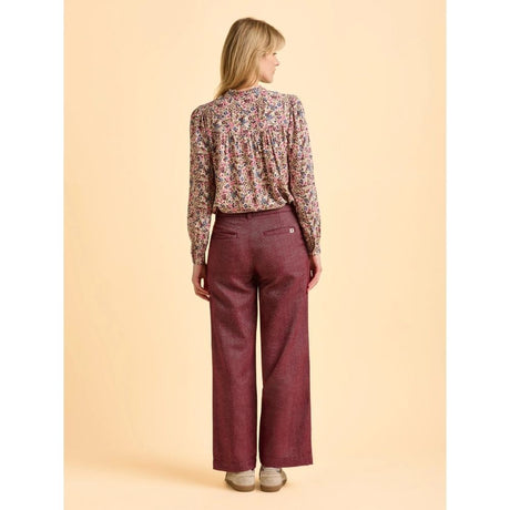 Brakeburn Neve Women's Trouser - Burgundy
