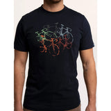 Brakeburn Northolt Bike Stack T-Shirt - Navy