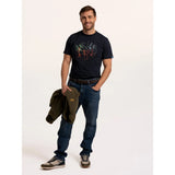 Brakeburn Northolt Bike Stack T-Shirt - Navy