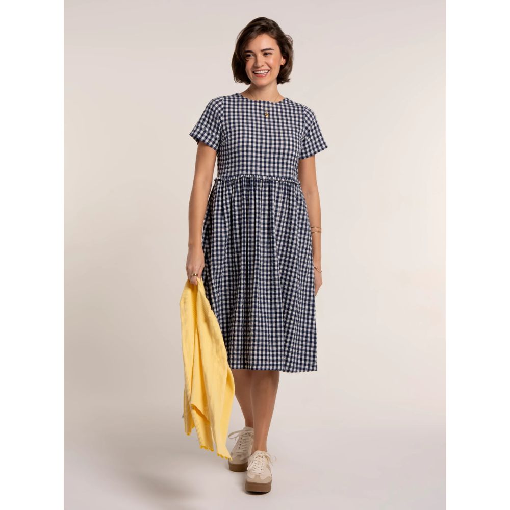 Brakeburn Perla Check Dress - Blue