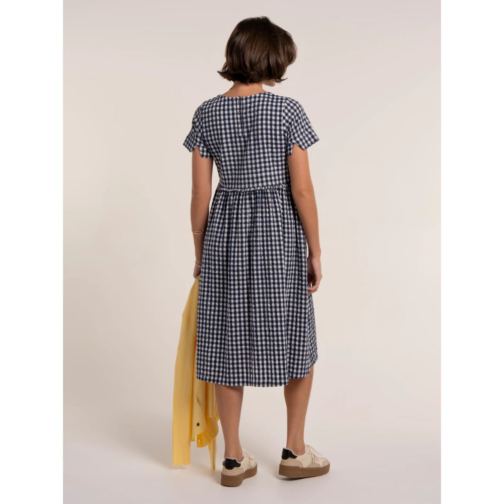 Brakeburn Perla Check Dress - Blue