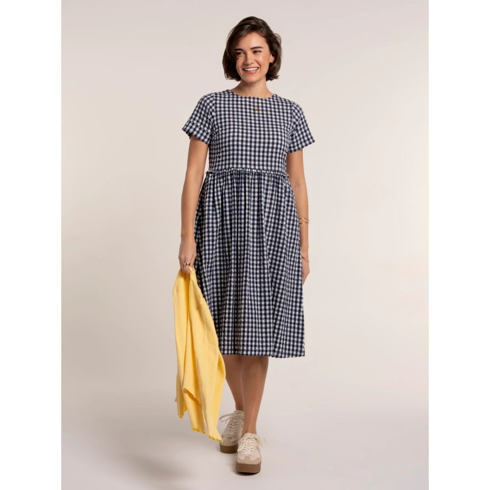 Brakeburn Perla Check Dress - Blue - Old Railway Line Garden Centre