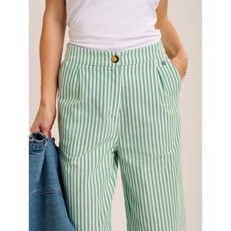 Brakeburn Phoebe Stripe Trouser - Green