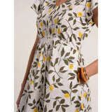Brakeburn Renata Lemon Dress - White