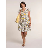 Brakeburn Renata Lemon Dress - White