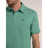 Brakeburn Sandown Micro Stripe Polo Shirt - Green