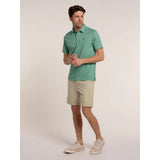 Brakeburn Sandown Micro Stripe Polo Shirt - Green