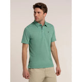 Brakeburn Sandown Micro Stripe Polo Shirt - Green - Old Railway Line Garden Centre