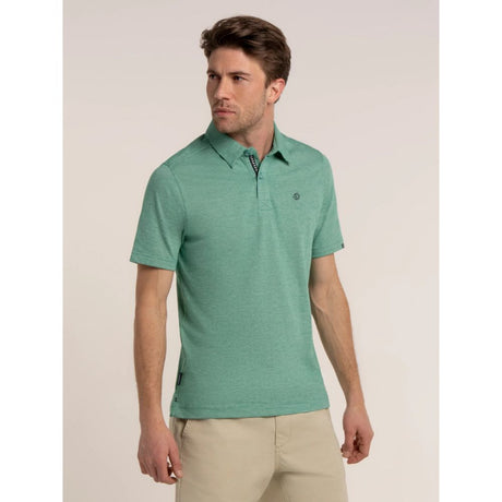 Brakeburn Sandown Micro Stripe Polo Shirt - Green