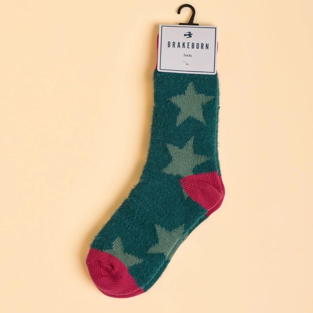 Brakeburn One Size Stars Socks - Teal
