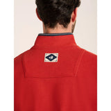 Brakeburn Talbot Stripe 1/4 Zip Sweatshirt - Rust