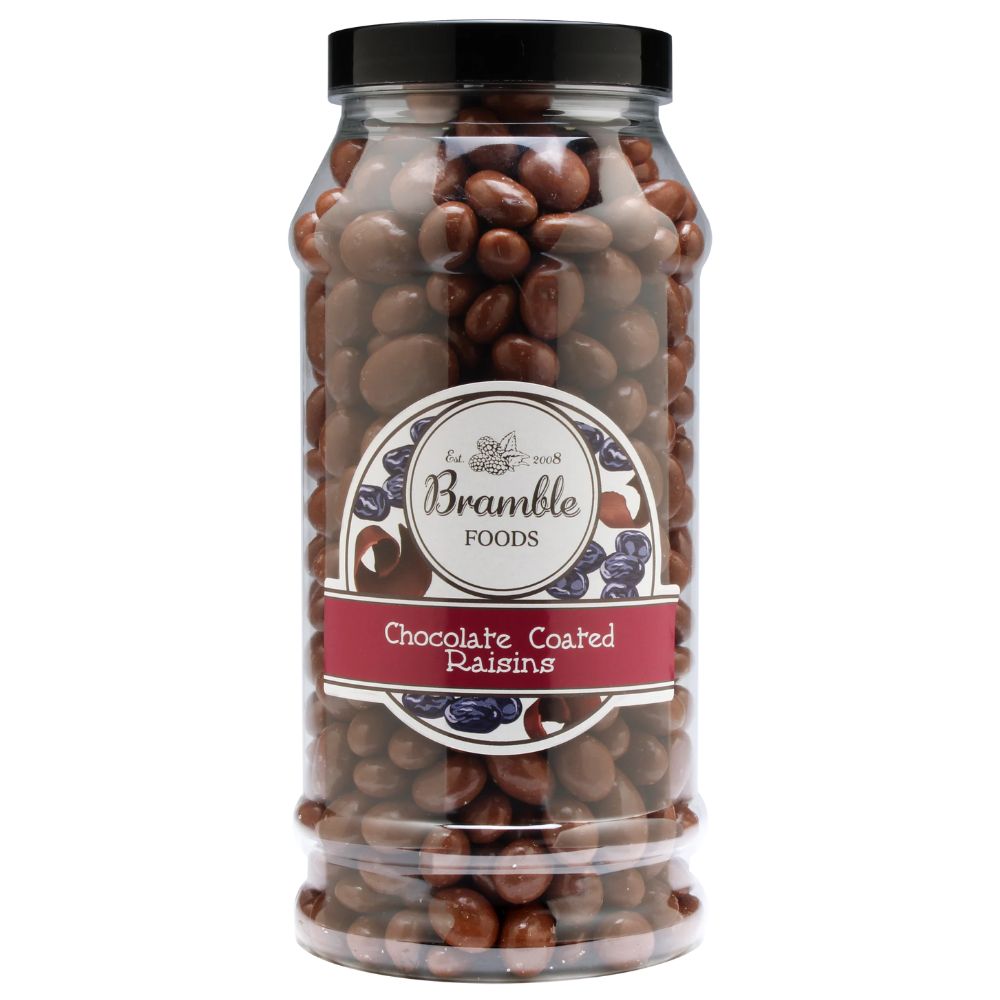 Bramble 720g Chocolate Coated Raisins Gift Jar