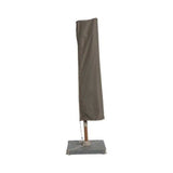 Bramblecrest 2.7m Lichfield Wood Effect Square Parasol with Base - Sandstone