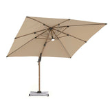 Bramblecrest 3m Sand Wood Effect Truro Cantilever Parasol with Granite Base - Old Railway Line Garden Centre