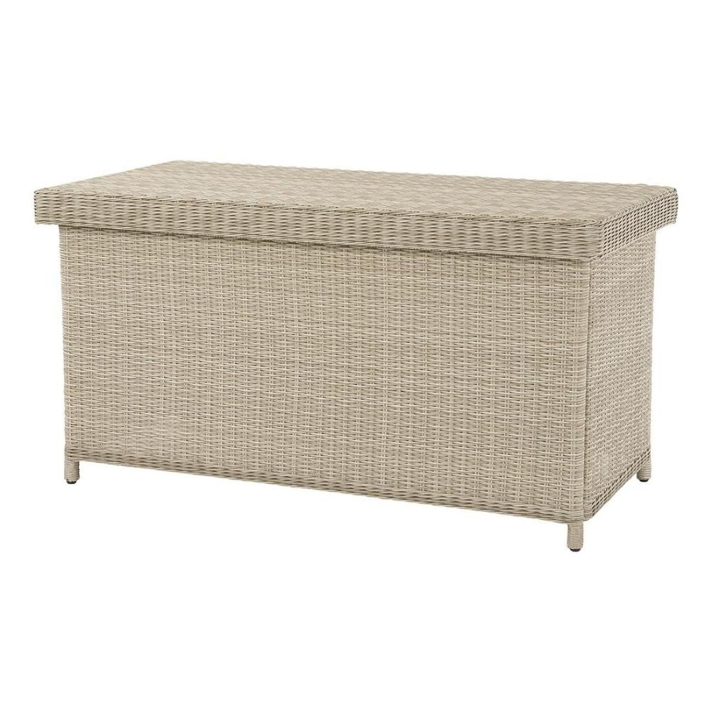 Bramblecrest Chedworth 160cm Standard Cushion Box with Liner - Sandstone - Old Railway Line Garden Centre