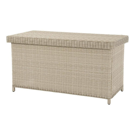 Bramblecrest Chedworth 160cm Standard Cushion Box with Liner - Sandstone - Old Railway Line Garden Centre