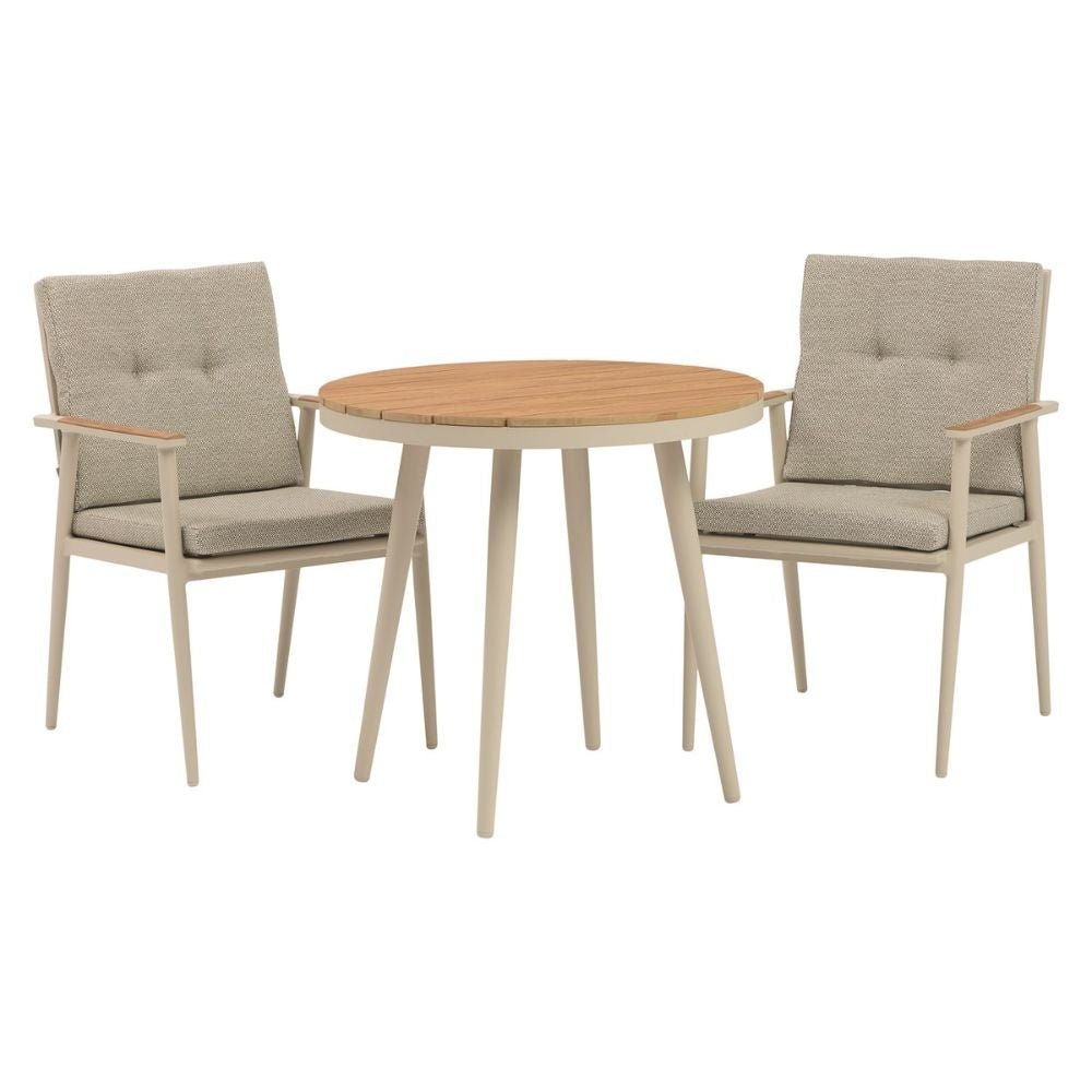 Bramblecrest RHS Wisley 2 Seater Round Bistro Set - Mocha - Old Railway Line Garden Centre