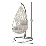 Bramblecrest Tetbury Single Cocoon Egg Chair - Nutmeg - Old Railway Line Garden Centre