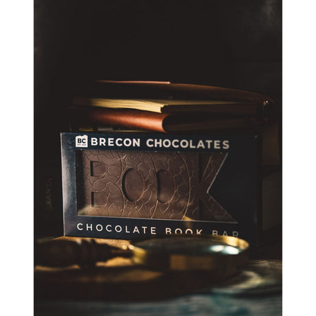 Brecon Chocolates Solid Dark Chocolate Book Bar - Old Railway Line Garden Centre